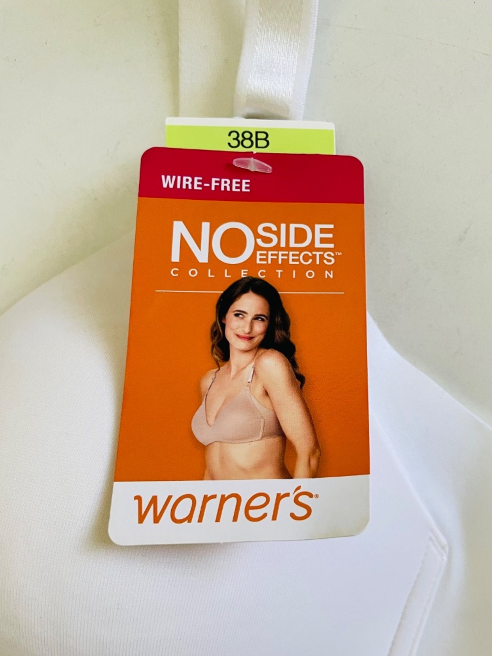 Warner’s Wire Free No Side Effects White Bra Sz 38B - Picture 5 of 8